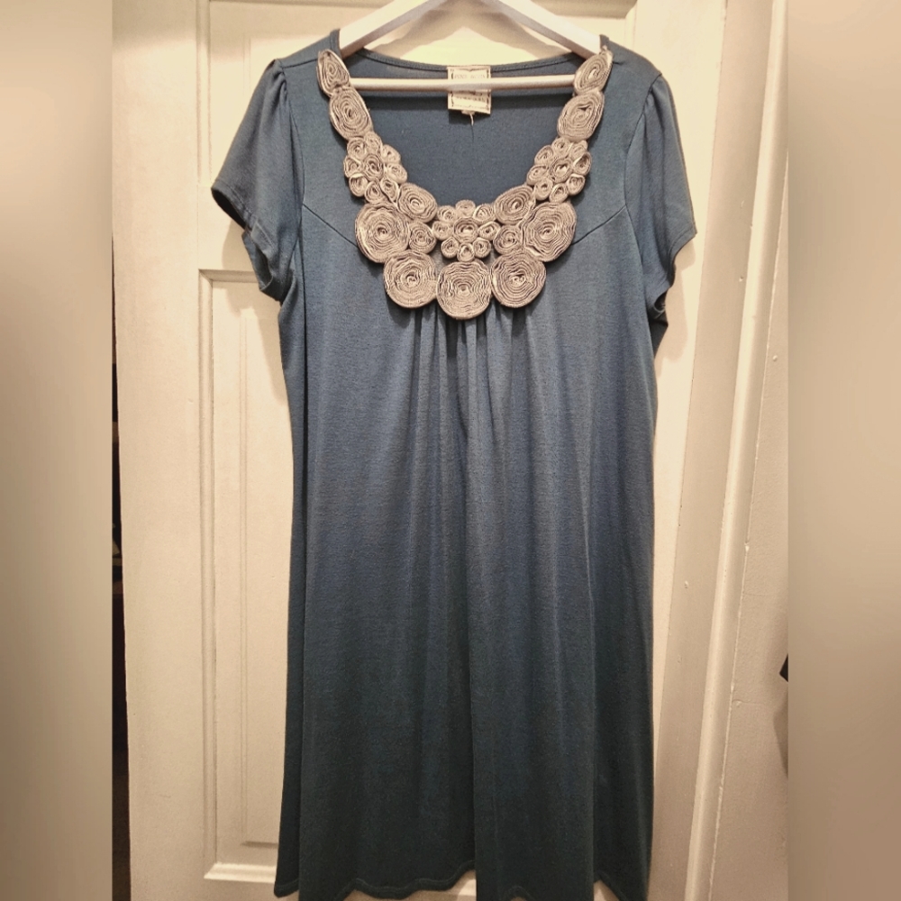 Pink Rose shirt dress